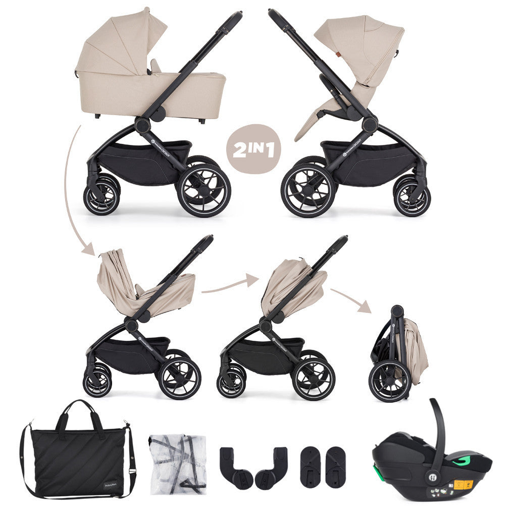 PETITE&MARS Kombinált babakocsi SCOUT 3 az 1-ben Soft Mousse + Core Pro i-Size-1
