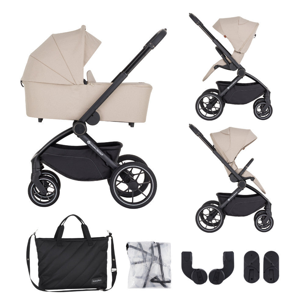 PETITE&MARS Kombinált babakocsi SCOUT 3 az 1-ben Soft Mousse + Core Pro i-Size-2