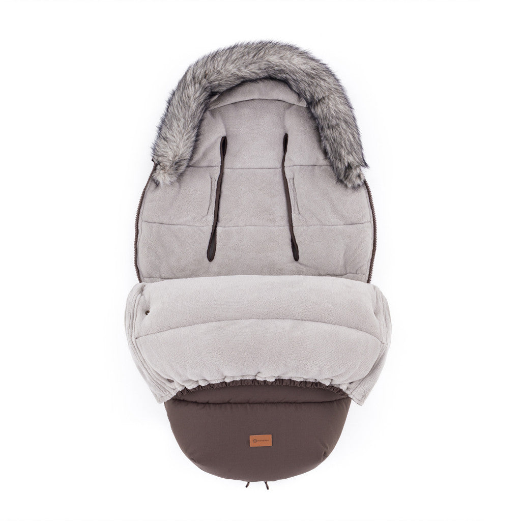 PETITE&MARS Comfy 4v1 téli bundazsák szett + babakocsi kézmelegítő Furry - Rich Brown