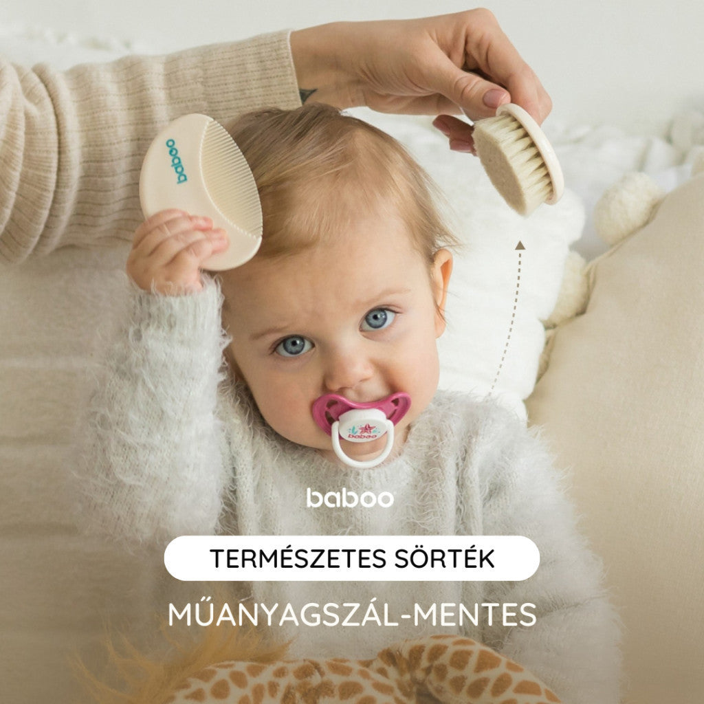 Baboo baba fésű és kefe szett - lagúna
