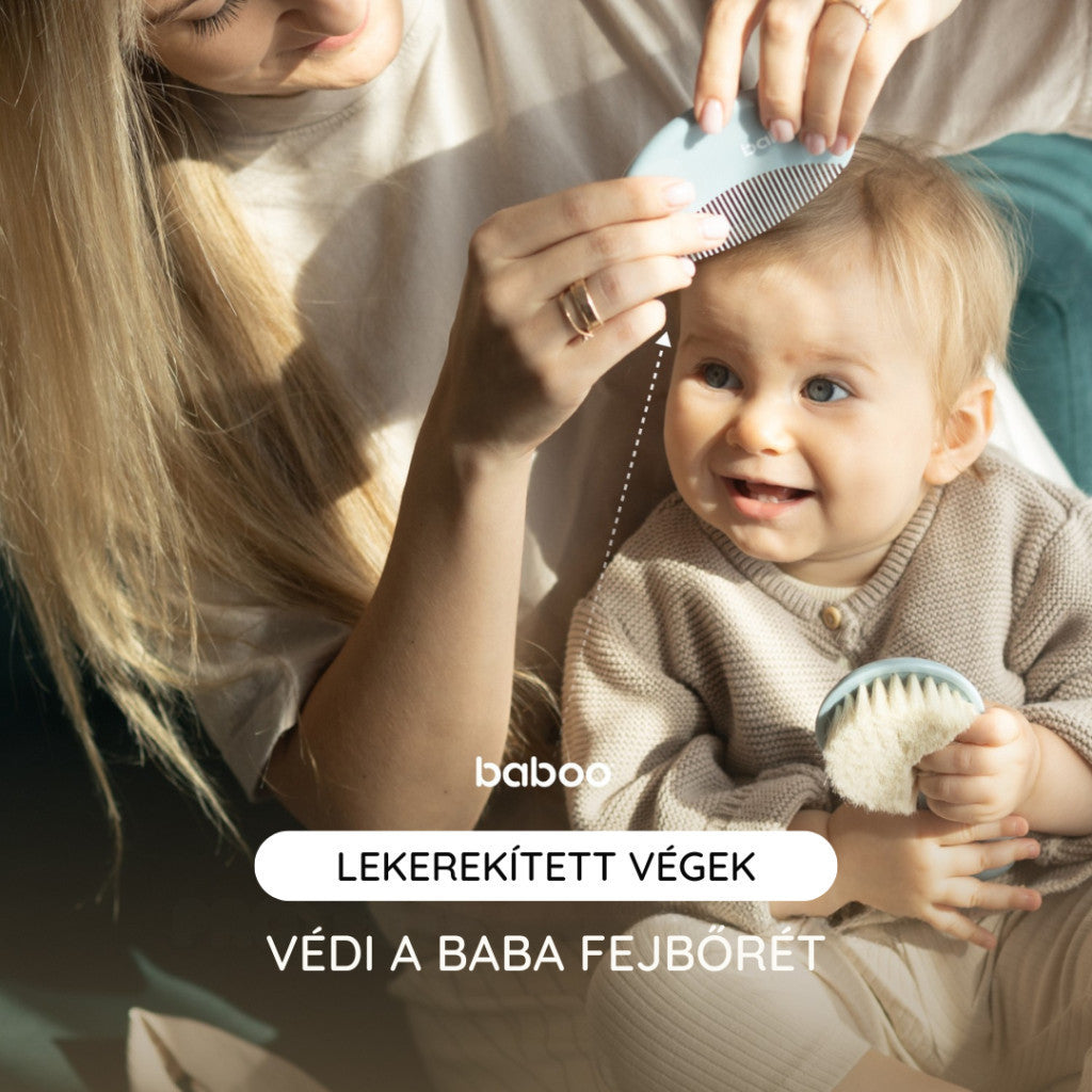 Baboo baba fésű és kefe szett - kék