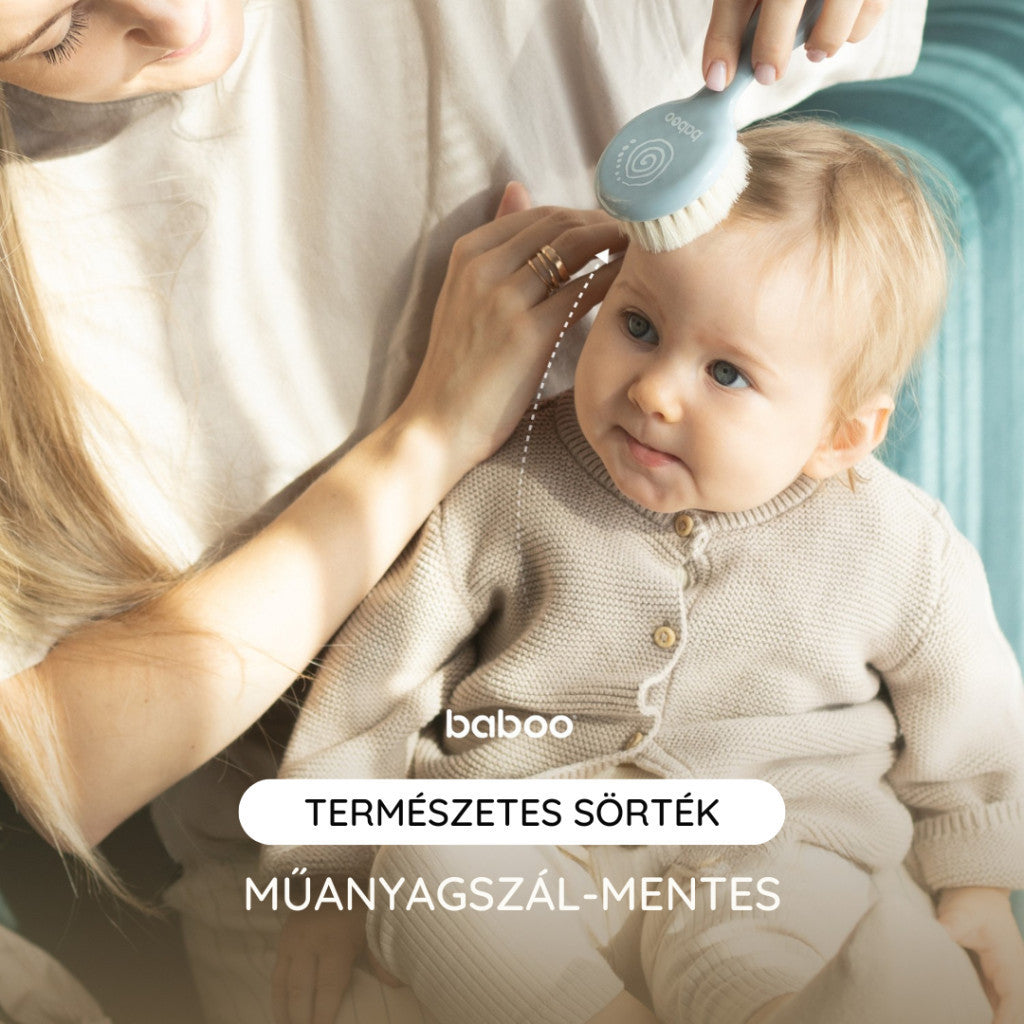 Baboo baba fésű és kefe szett - kék