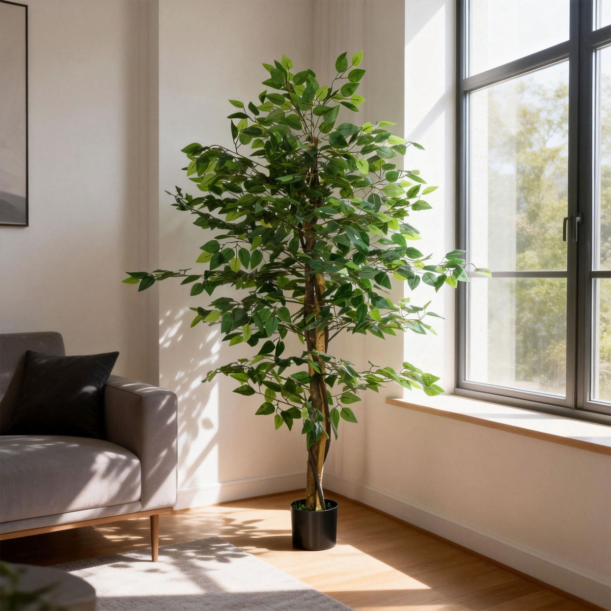 Élethű mű fikusz cserépben – 150 cm