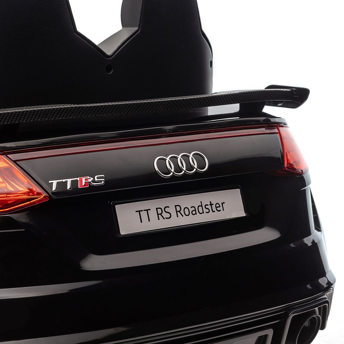 Voiture électrique enfant véhicule électrique enfant Audi TT RS 12 V 30 W V. Max. 3 Km/h télécommande 2,4G Effets sonores + Lumineux Noir
