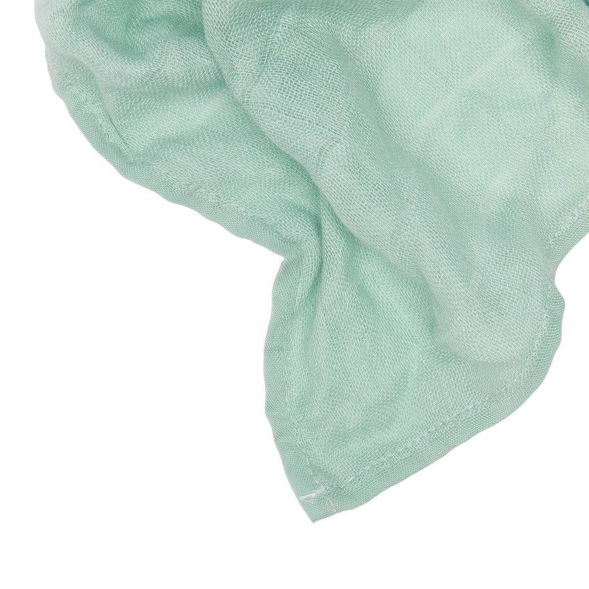 Muslin Squares Green / White-3