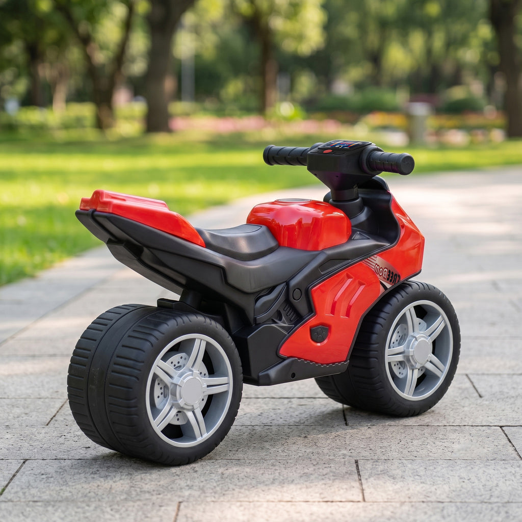 Draisienne pour Enfant, Vélo d'Équilibre avec Musique et Roues Extra-Larges, pour Filles et Garçons 18-36 Mois, Rouge
