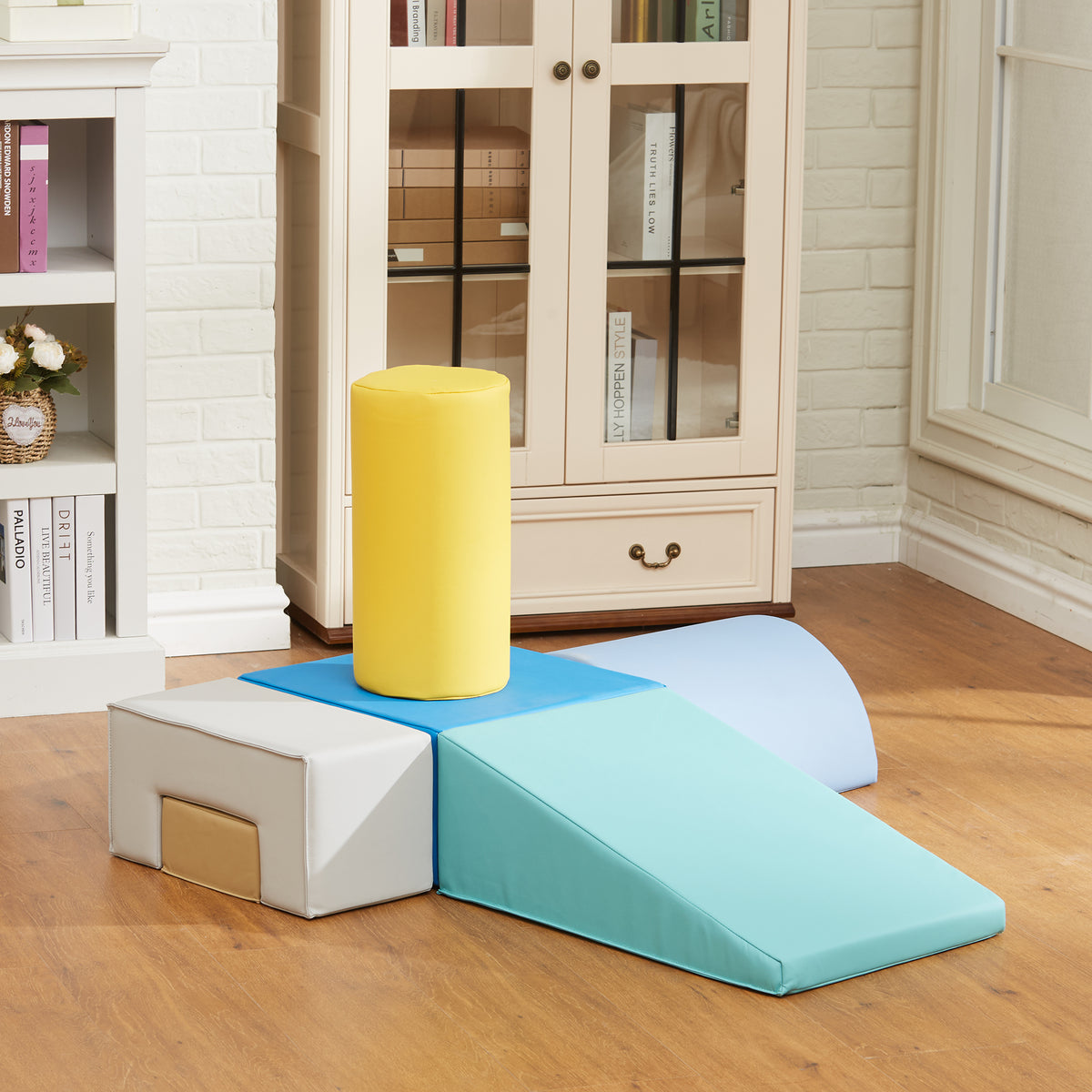 6 blocs de construction en mousse XXL - jeux éducatif - module motricité - certifiés normes EN71-1-2-3 - mousse PU 20D