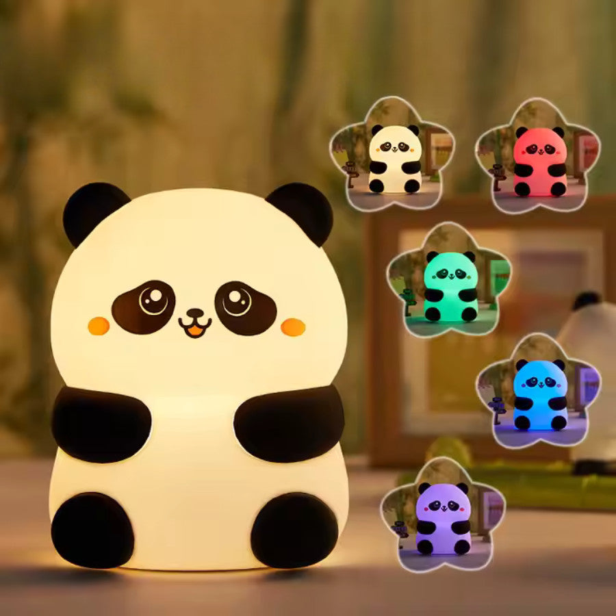 Mini Panda LED Éjjeli Lámpa – Aranyos és funkcionális fényforrás gyermekeknek