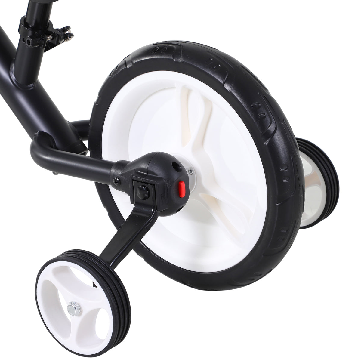 Vélo Enfant draisienne 2 en 1 roulettes et pédales Amovibles Roues 12" Hauteur Selle réglable pour enfants de 2 à 5 ans Acier Noir