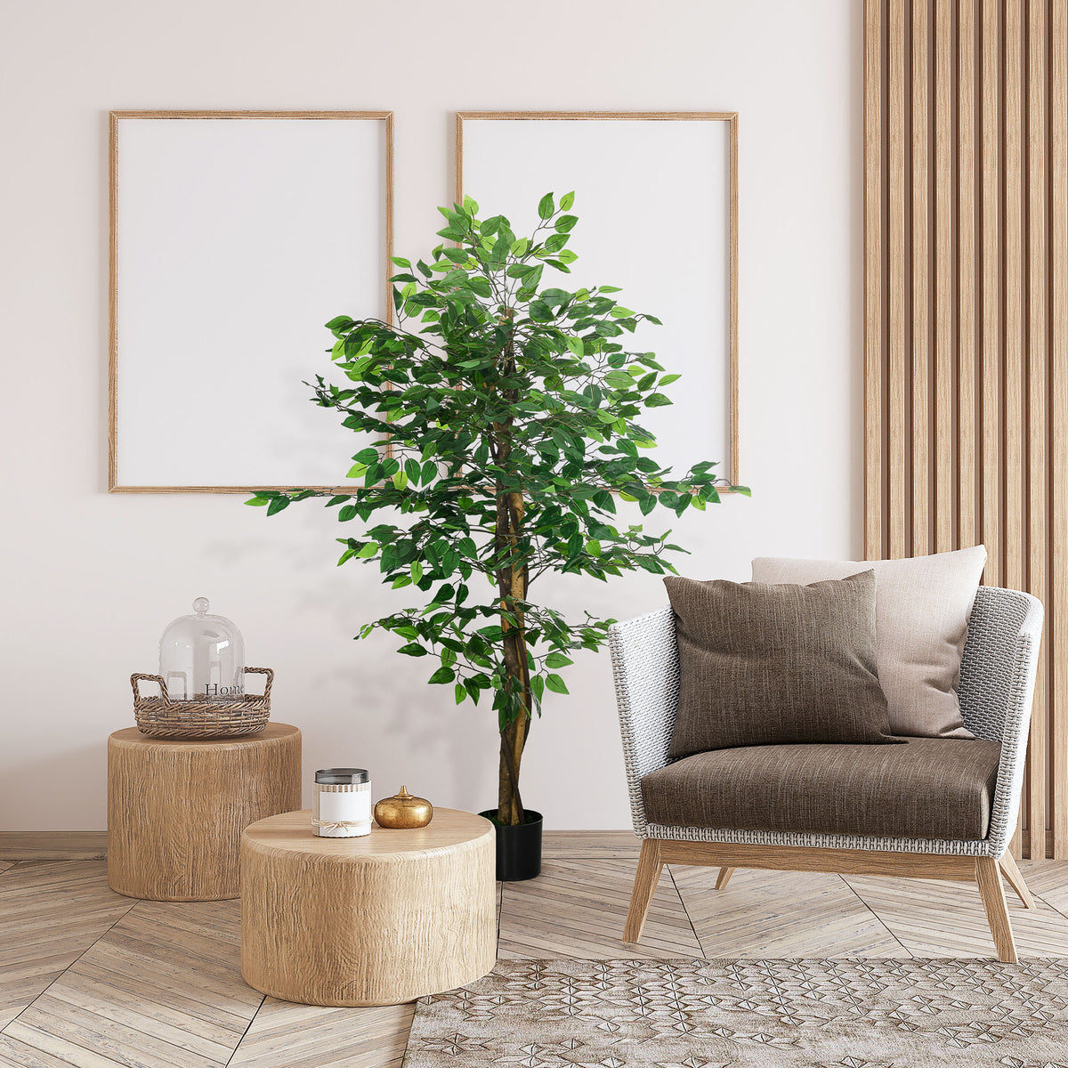 Élethű mű fikusz cserépben – 150 cm