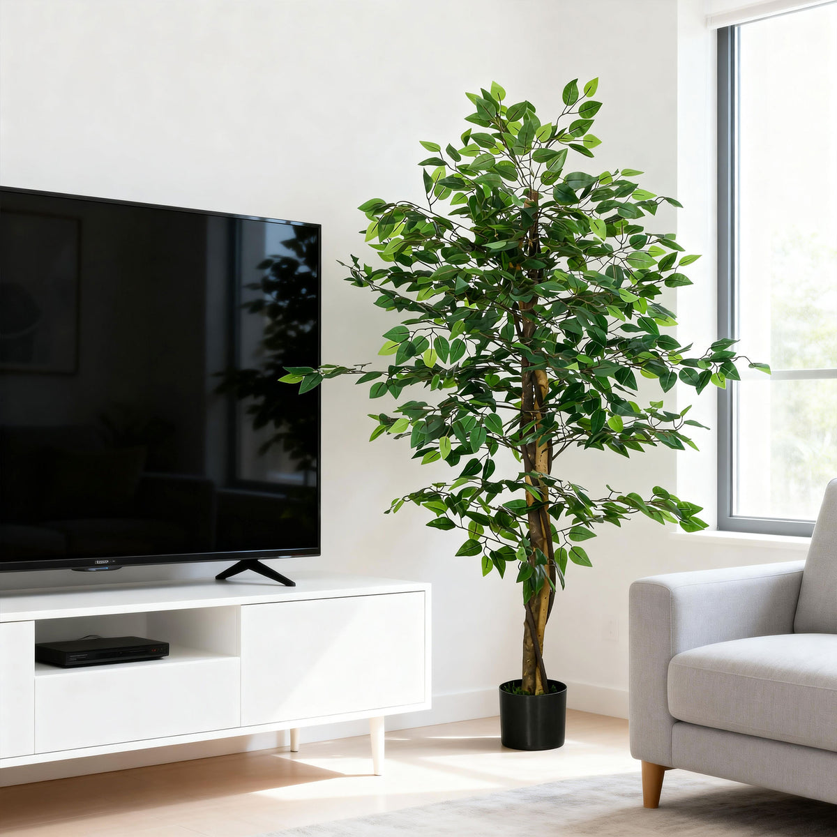 Élethű mű fikusz cserépben – 150 cm