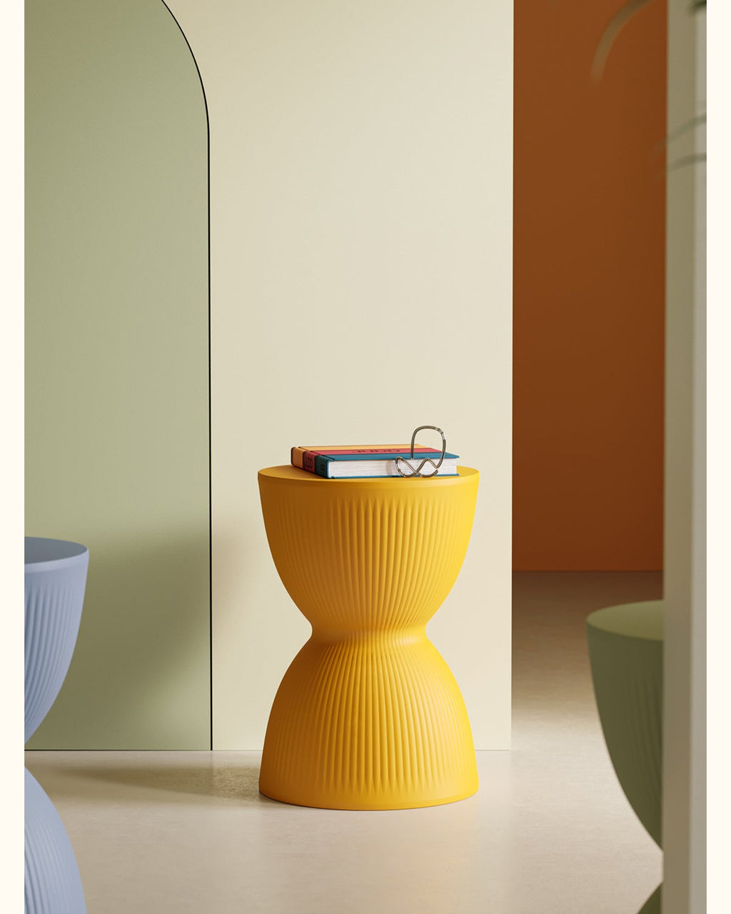 Stripe Rainbow Stool-0