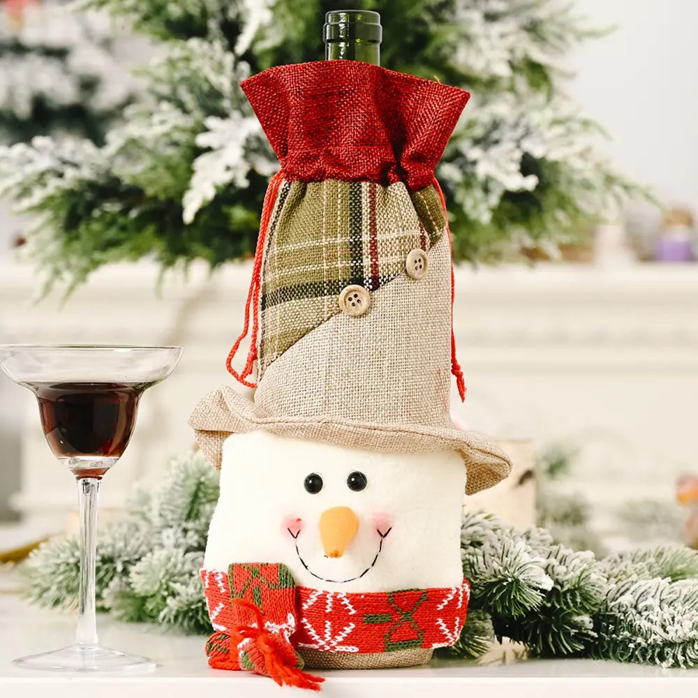 Christmas Wine Bottle Cover-2