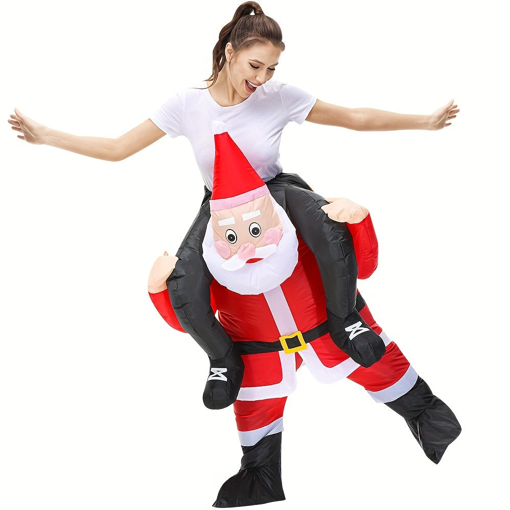 Riding Santa Inflatable Christmas Costume-3