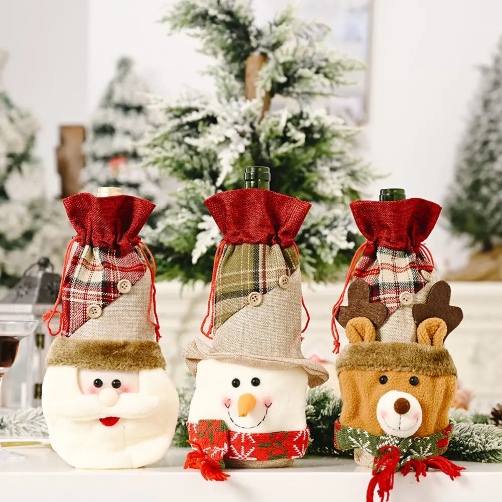 Christmas Wine Bottle Cover-0