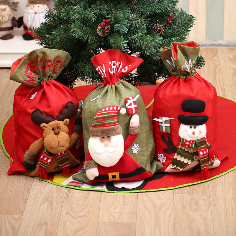 Drawstring Christmas Gift Bag-0