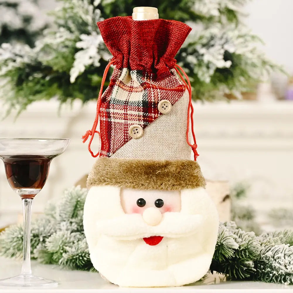 Christmas Wine Bottle Cover-1