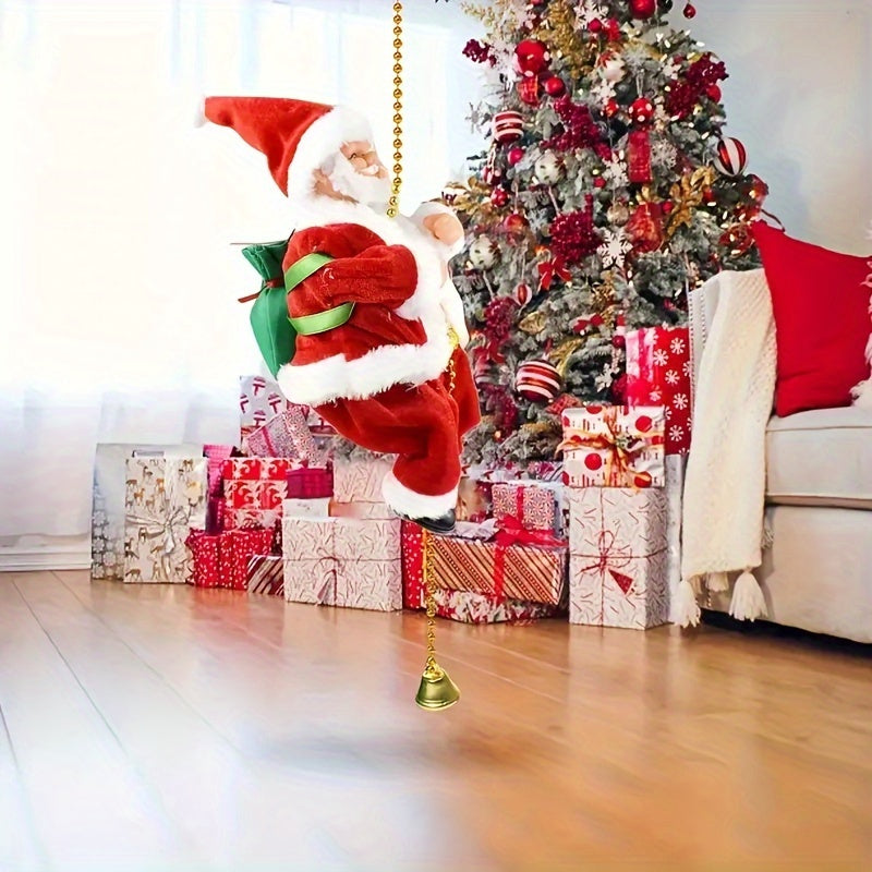 Climbing Rope Santa Hanging Christmas Decoration-3