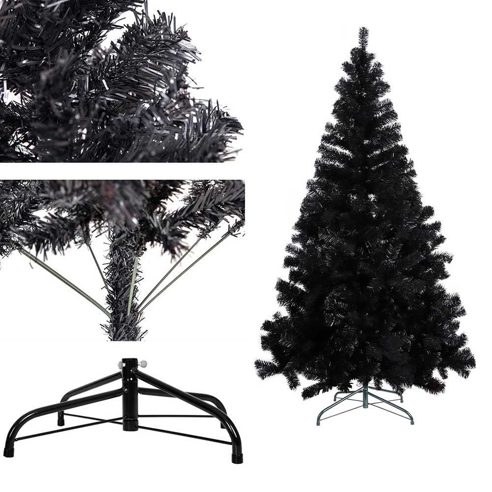 Fekete műfenyő, 210cm 1000ág-1