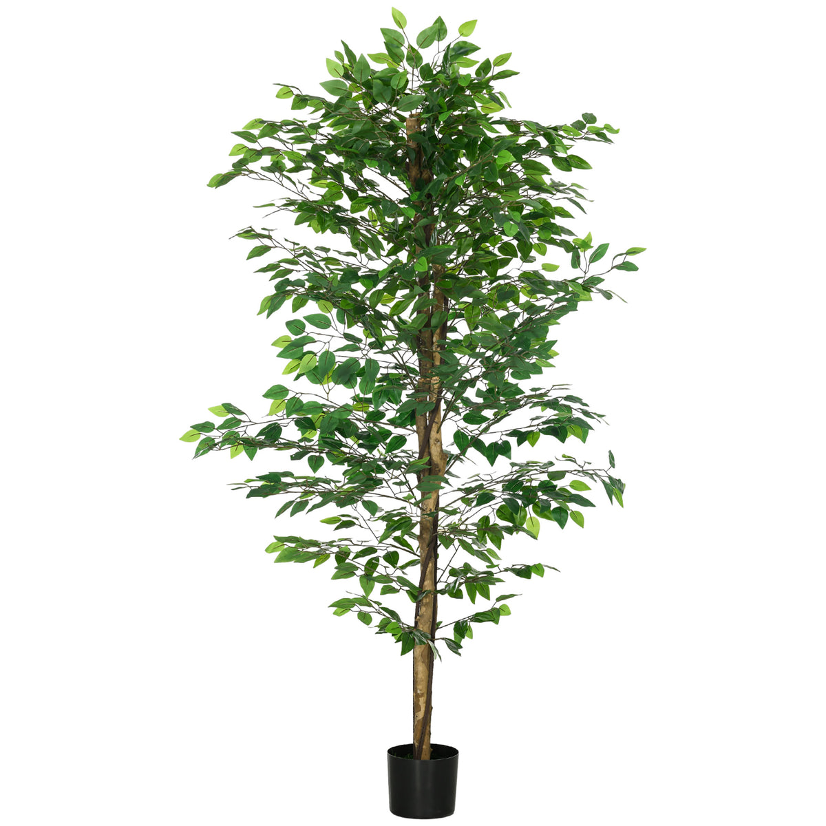 Élethű műfikusz fa cseréppel – 180 cm, 1260 levéllel
