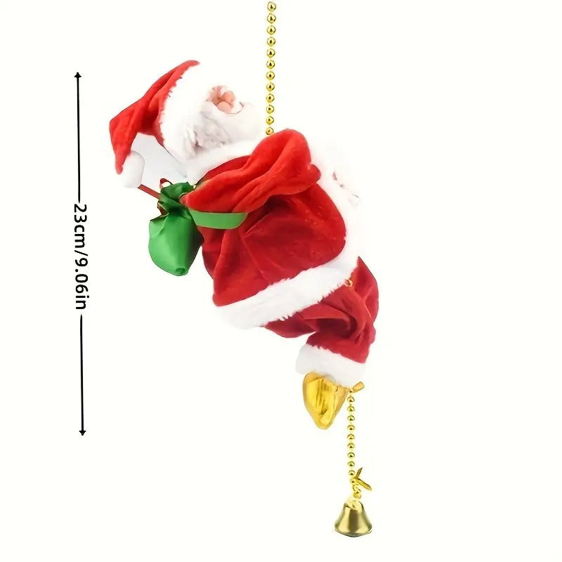 Climbing Rope Santa Hanging Christmas Decoration-4