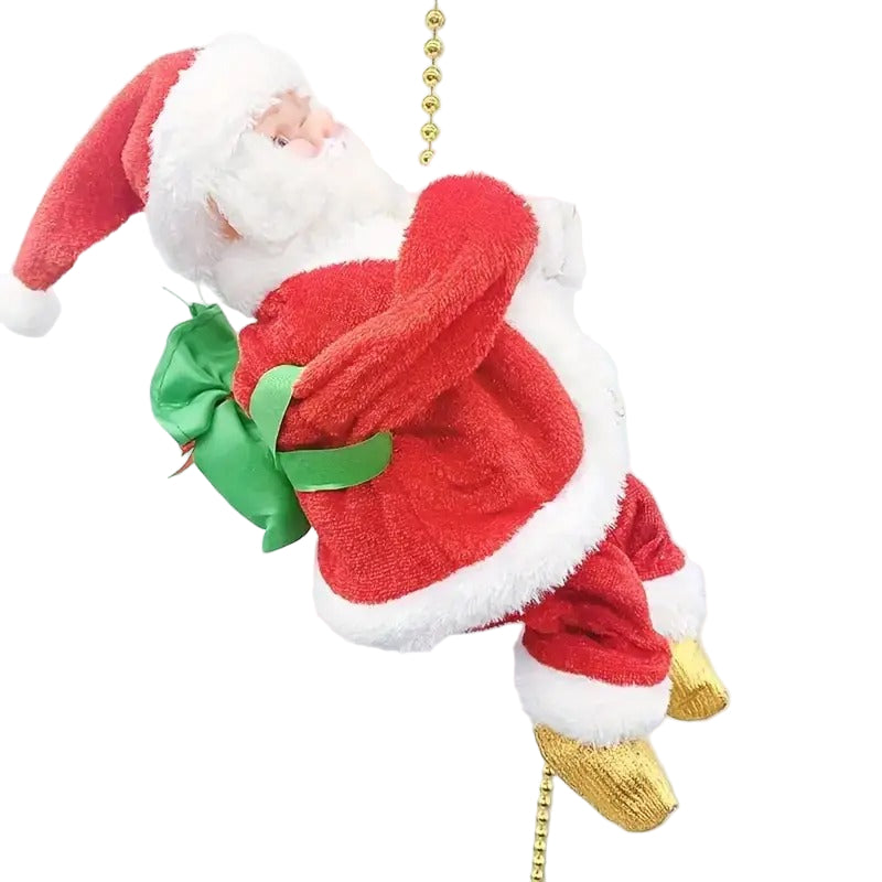 Climbing Rope Santa Hanging Christmas Decoration-0