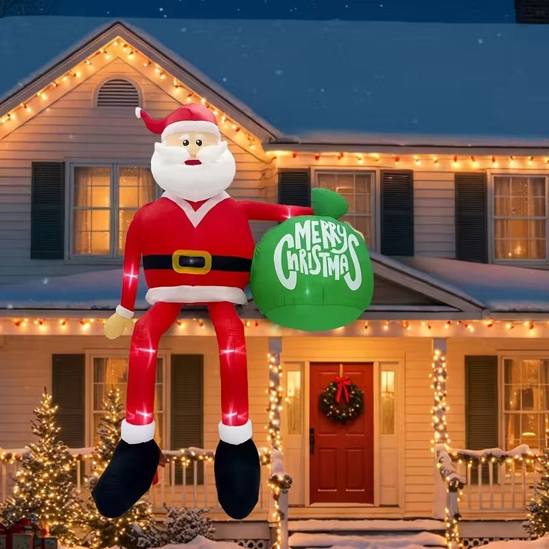 Santa Claus Inflatable Christmas Yard Decoration-1