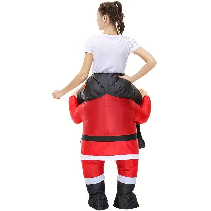 Riding Santa Inflatable Christmas Costume-1