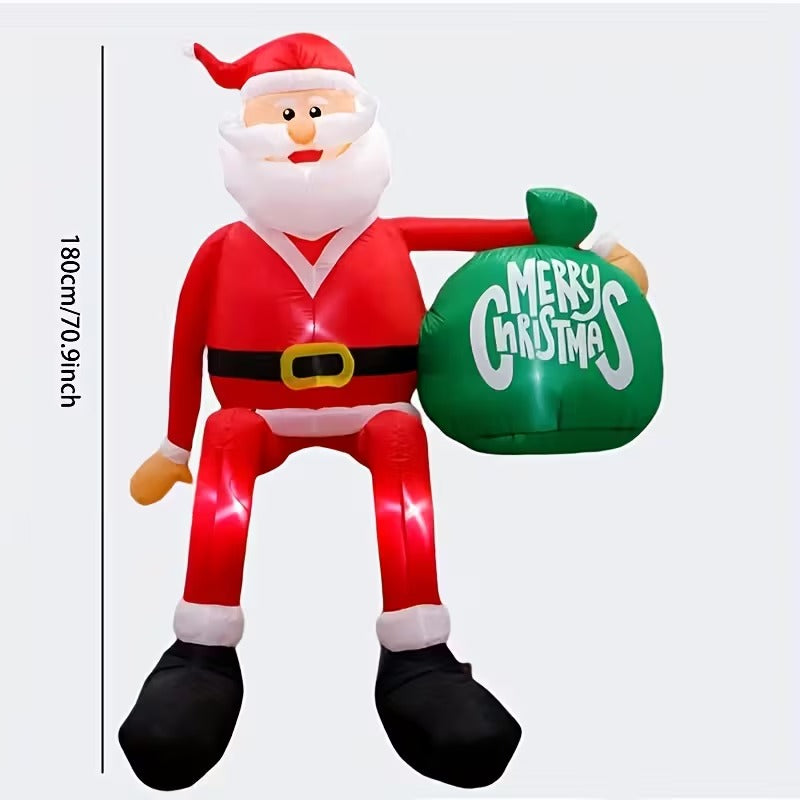 Santa Claus Inflatable Christmas Yard Decoration-2