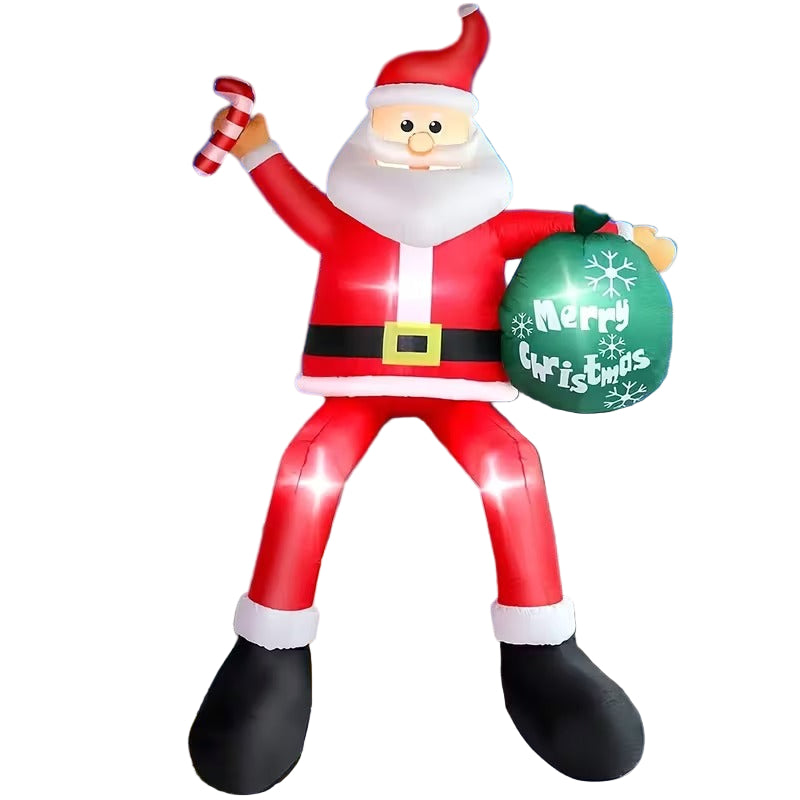 Santa Claus Inflatable Christmas Yard Decoration-0
