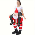 Riding Santa Inflatable Christmas Costume-0