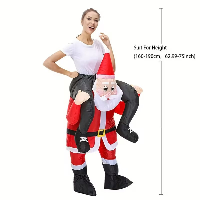 Riding Santa Inflatable Christmas Costume-2