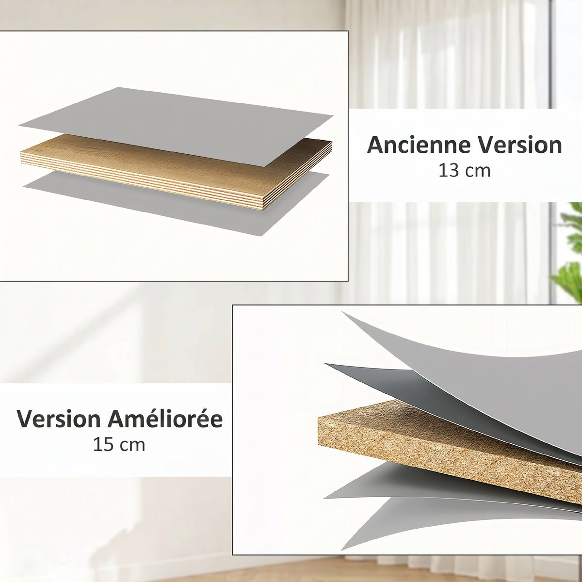 Coffre de rangement, banc de rangement avec couvercle rabattable et charnières de sécurité, 100 x 40 x 40 cm, gris-6