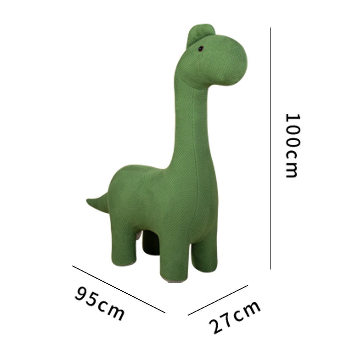 Zöld Dinoszaurusz Puff – Gyerek Ülőke, 150 kg teherbírás