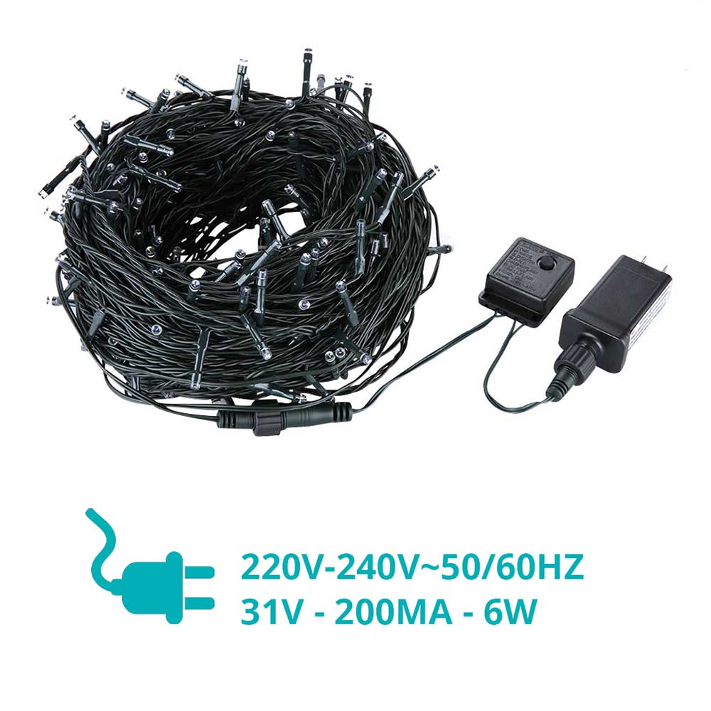LED fényfüzér választható méretben és színben-480 LED-es -melegfehér-4