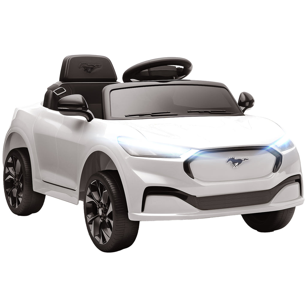 Ford Mustang Mach-E licencelt elektromos kisautó, 12 V – fehér