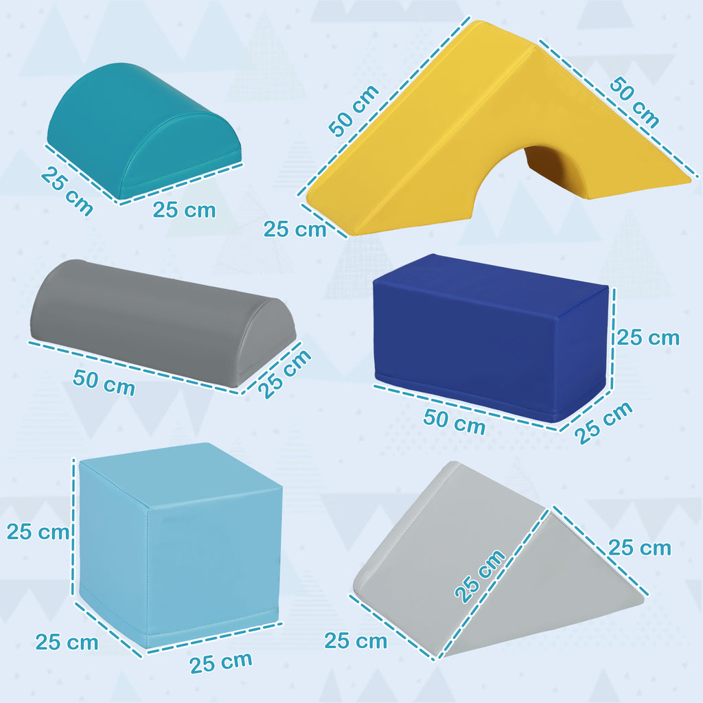 Parcours de motricité bébé 11PCS, module motricité bébé en mousse avec housse en polyuréthane et remplissage en EPE, multicolore