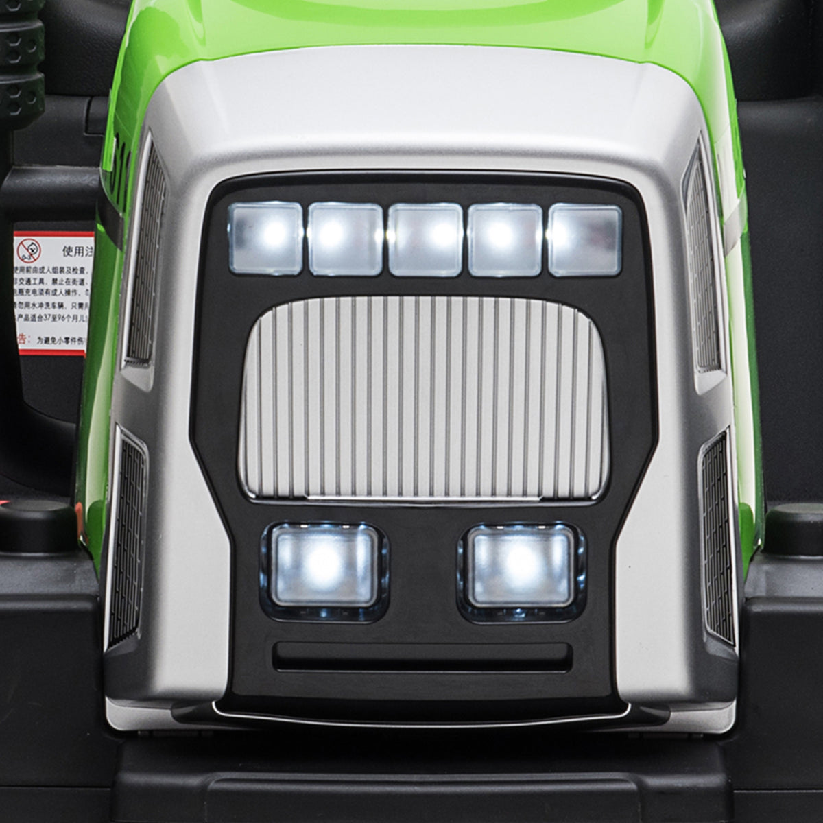 Tracteur électrique avec remorque amovible, pour enfants de 3 à 6 ans avec télécommande MP3 musique affichage lumières