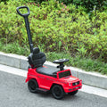 Porteur Enfants Voiture Enfant Multi-équipée 12-36 Mois klaxon Marche-Pieds, Garde-Corps et ombrelle Rouge