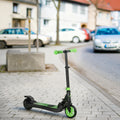 Trottinette électrique enfants 6 ans + pliable scooter électrique vitesse 8 km/h 71x36,5x75-80cm, aluminium, acier, vert
