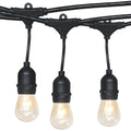 Vízálló dekor égősor, 15 db E27 LED lámpával, 14,6 m, melegfehér-3