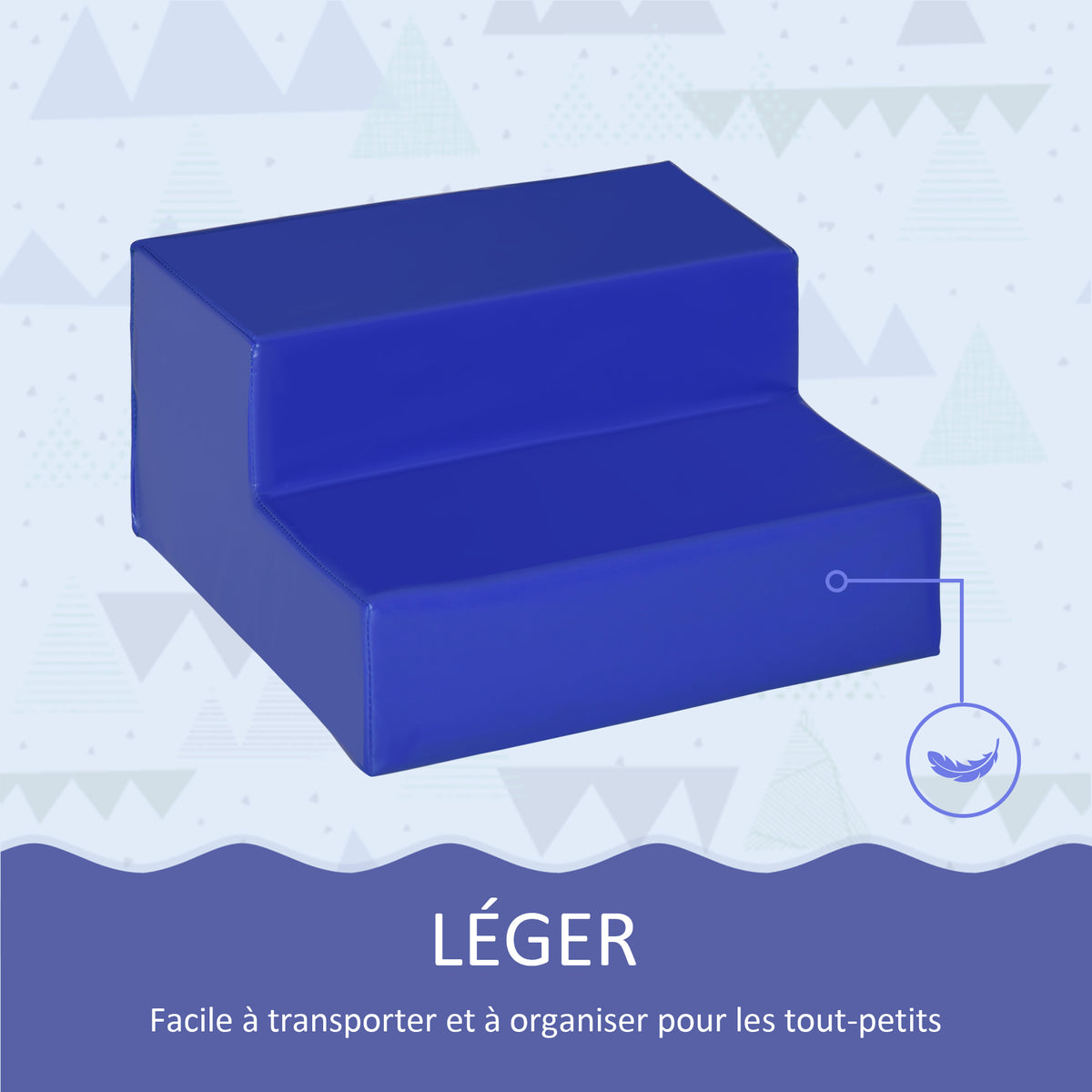 4 Blocs de construction XL - modules de motricité - jouets éducatifs - parcours motricité enfant mousse EPE polyuréthane, bleu, jaune, rouge